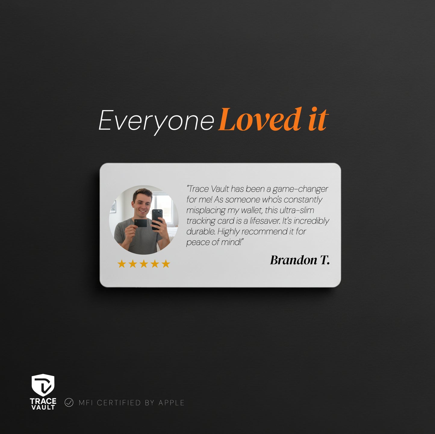 Trace Vault - Tracking Card